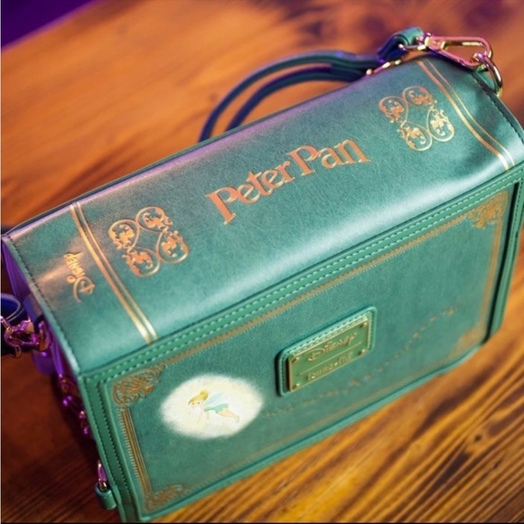 Loungefly Disney Peter Pan Book Series Convertible Crossbody Backpack and Wallet - Picture 14 of 16